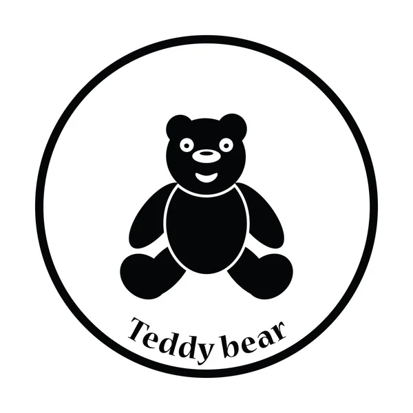 Teddy bear pictogram — Stockvector