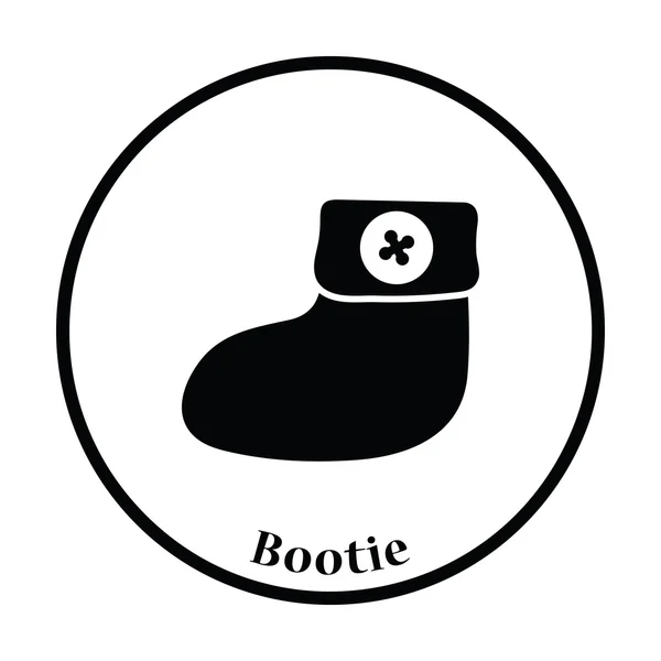Bébé bootie icône — Image vectorielle