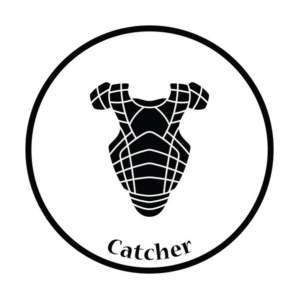 Béisbol icono protector de pecho — Vector de stock