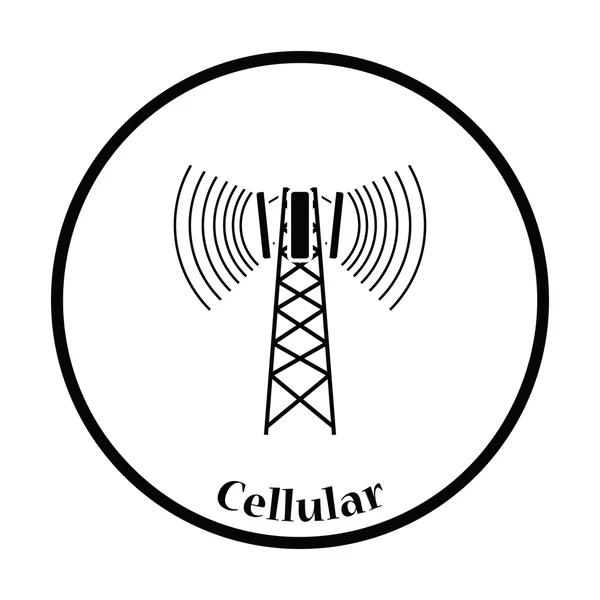 Nadawanie komórkowe symbol anteny — Wektor stockowy