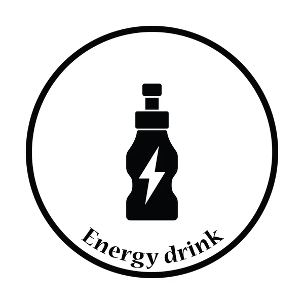 Ikona energetických nápojů lahve — Stockový vektor