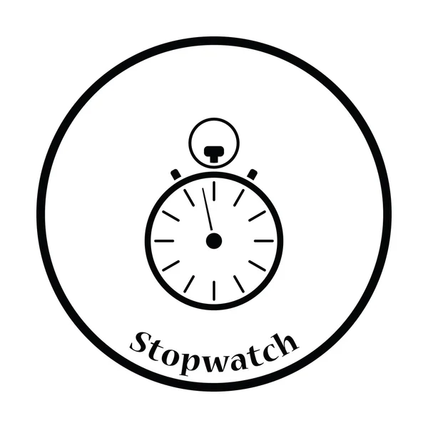 Stopwatch pictogram illustratie. — Stockvector