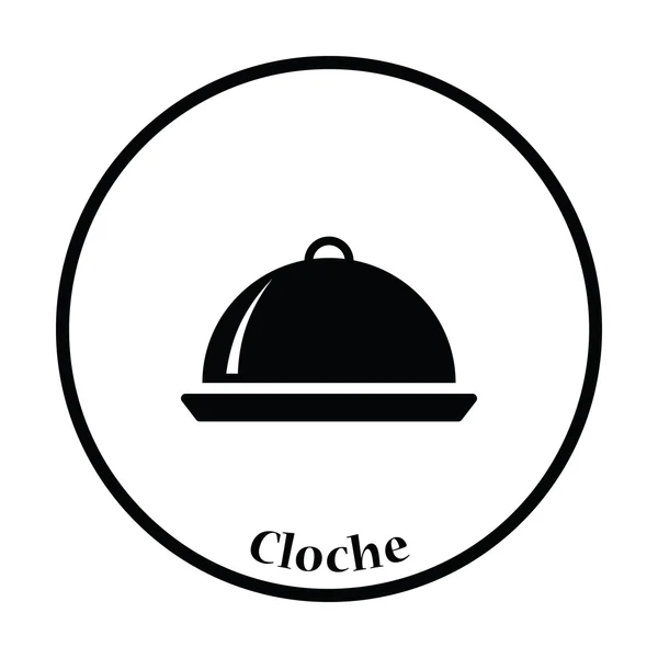 Cloche icon étterem — Stock Vector