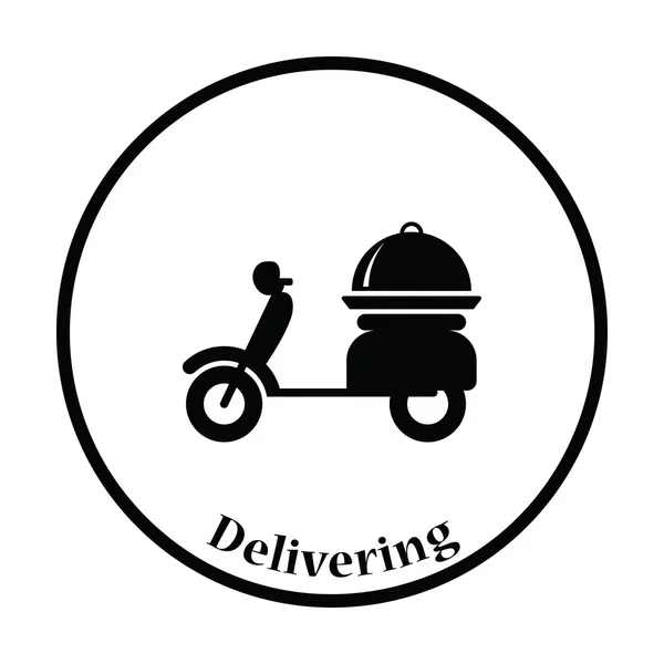 Livraison icône de moto — Image vectorielle