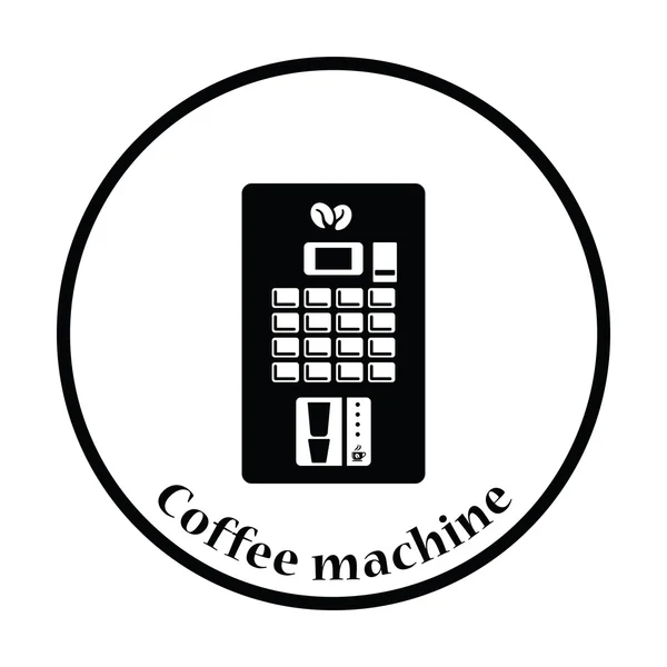 Káva prodej stroje ikonu — Stockový vektor