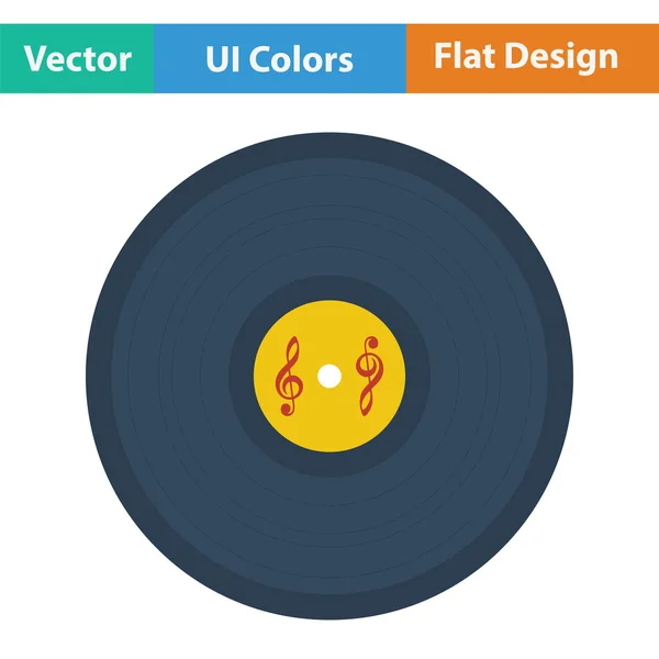 Analogue record icon — Stock Vector