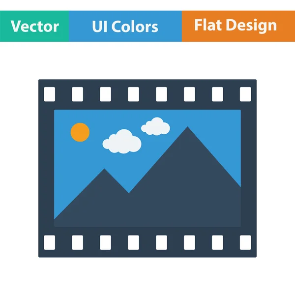 Film frame pictogram — Stockvector