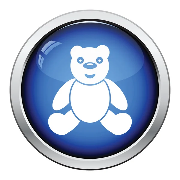 Teddybär-Symbol — Stockvektor