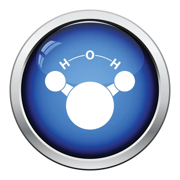 Icono de agua de molécula química — Archivo Imágenes Vectoriales