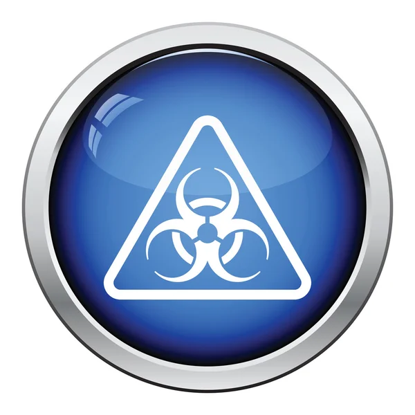 Ikona ilustrace biohazard. — Stockový vektor