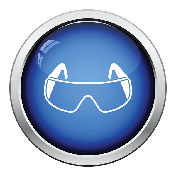 Icon of chemistry protective eyewear — Stock Vector