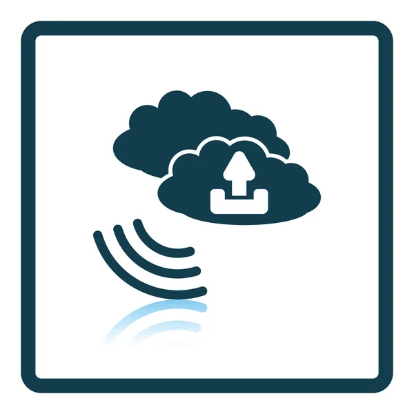 Cloud upload icon — Stock Vector