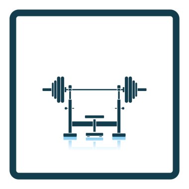 Barbell ile tezgah simgesi