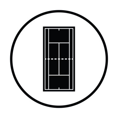 Tenis alan işareti simgesi