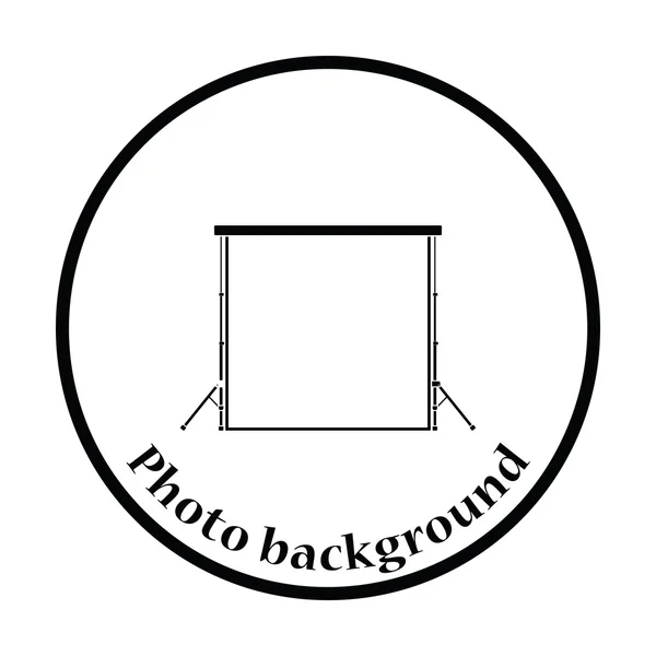 Icoon van studio Foto-achterwand — Stockvector