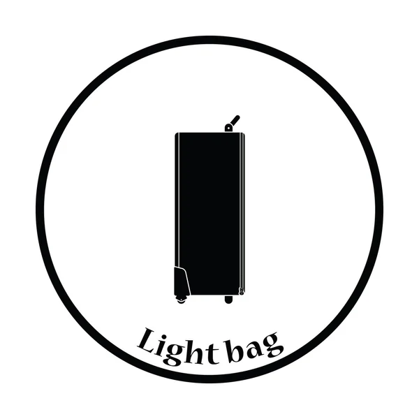 Icon of studio photo light bag — Stock Vector