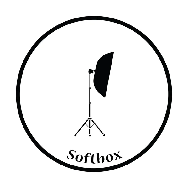 Softbox 빛의 아이콘 — 스톡 벡터