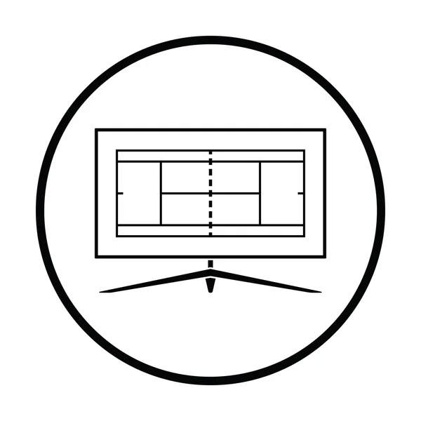Tennis Tv vertaling pictogram — Stockvector