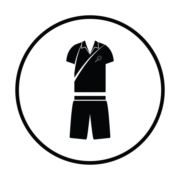 Tennis man uniform pictogram — Stockvector
