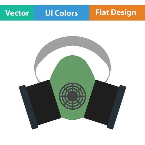 Stof bescherming masker pictogram — Stockvector