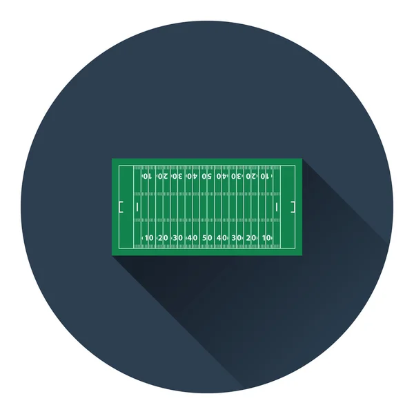 Ícone de marca de campo de futebol americano —  Vetores de Stock