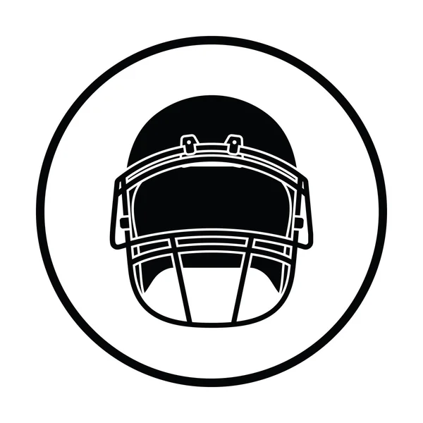 Icono del casco de fútbol americano — Archivo Imágenes Vectoriales