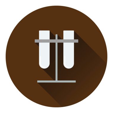 Simge stand bağlı laboratuvar şişeler