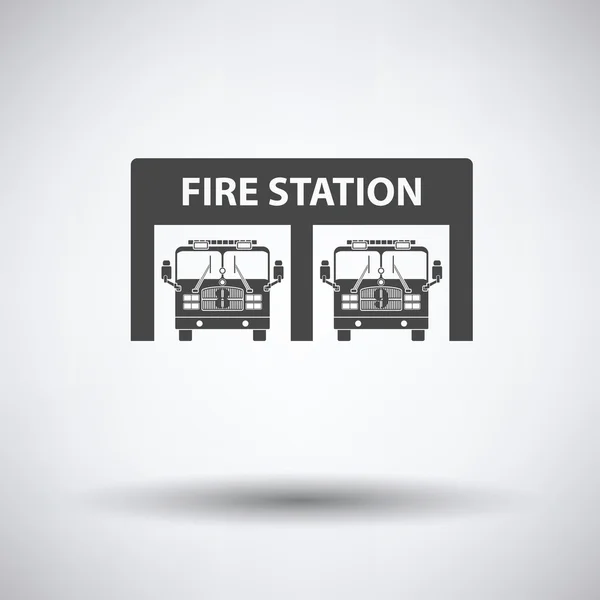 Icono estación de bomberos — Vector de stock