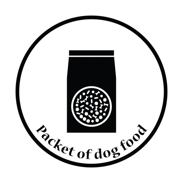 Kutya élelmiszer ikon csomag — Stock Vector