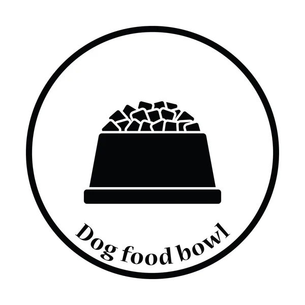 Kutya étel ivás ikon — Stock Vector