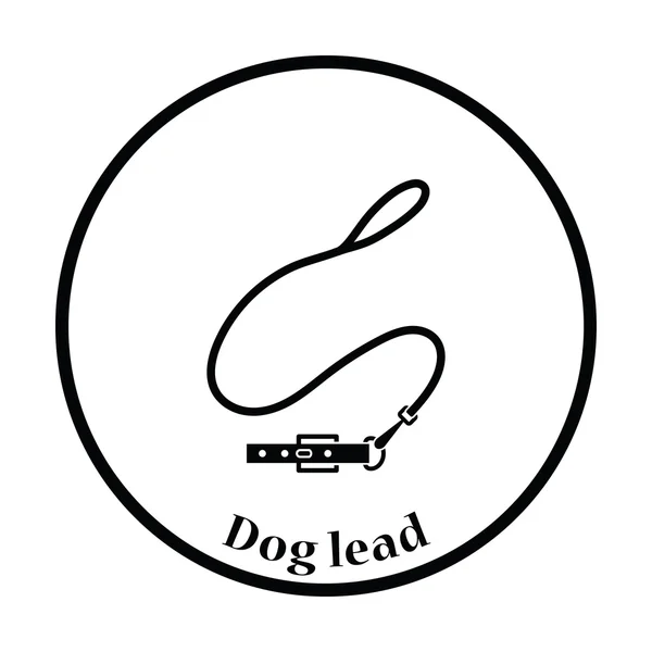 Icône de plomb pour chien — Image vectorielle