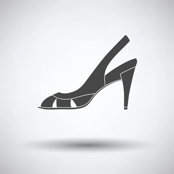 Ikon sandal bertumit wanita - Stok Vektor