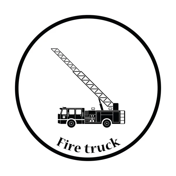 Yangın Servisi kamyon simgesini — Stok Vektör
