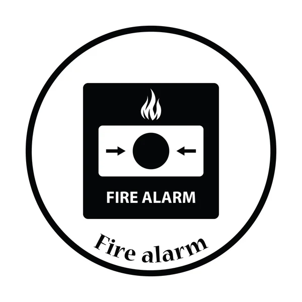 Ikona alarmu pożarowego — Wektor stockowy
