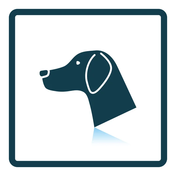 Ikona psí hlavy — Stockový vektor