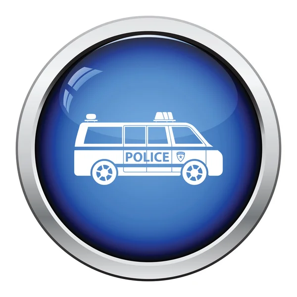 Icona del furgone della polizia — Vettoriale Stock