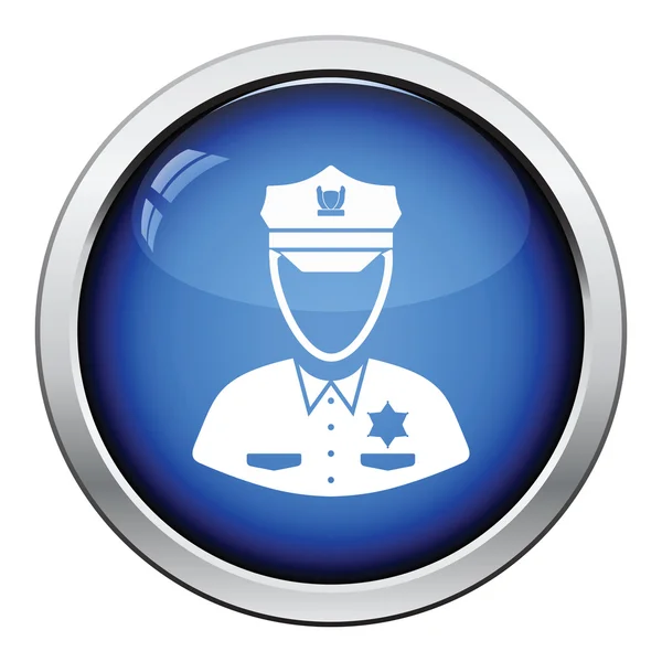 Policjant ikona ilustracja — Wektor stockowy