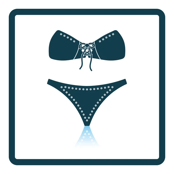 Sex bra and pants icon — Stock Vector