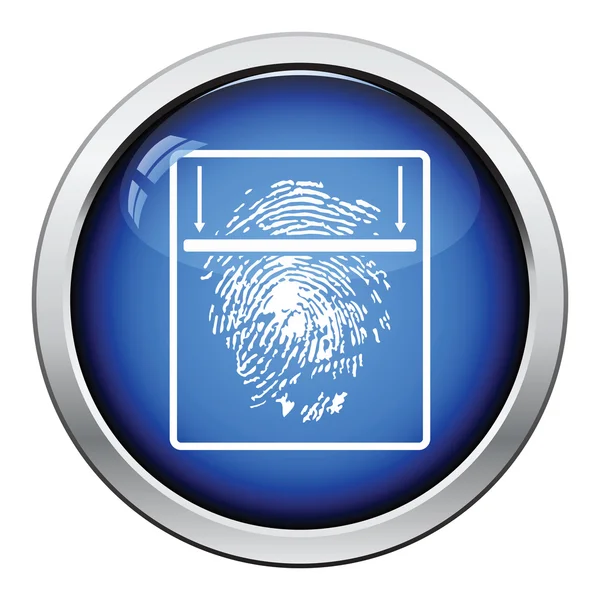 Fingerprint scan icon — Stock Vector