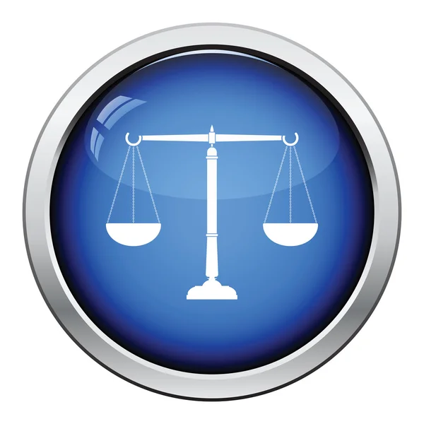 Justitie schaal pictogram — Stockvector