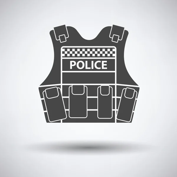 Illustrazione icona gilet polizia . — Vettoriale Stock