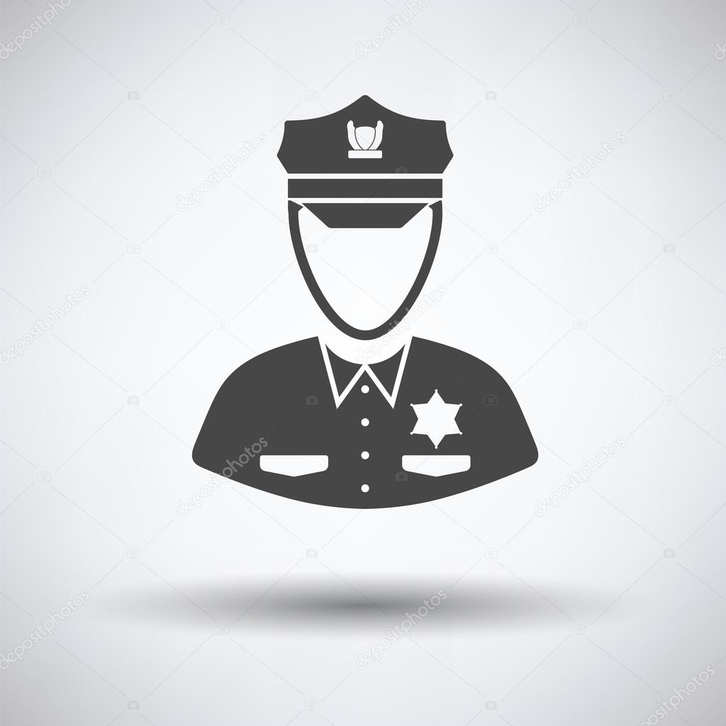 Policeman icon  illustration.