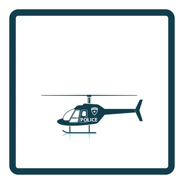 Polizeihubschrauber-Symbol — Stockvektor