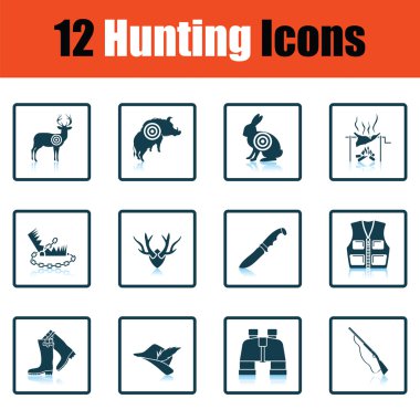Avcılık Icon Set