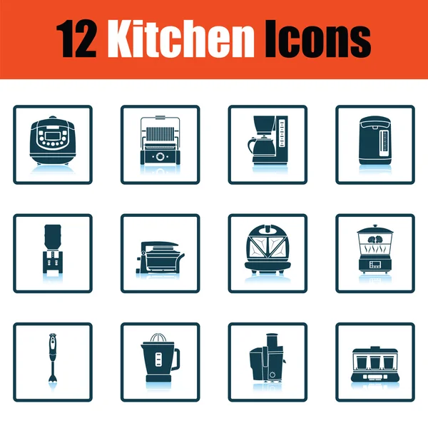 Keuken pictogram set — Stockvector