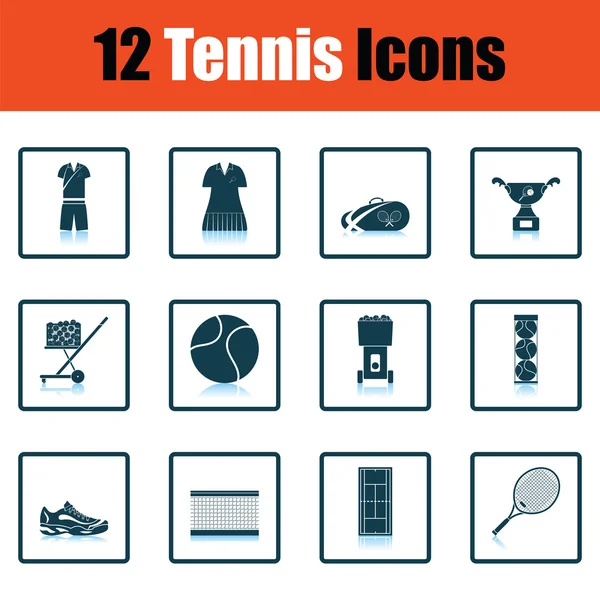Tennis icon set — Stock Vector
