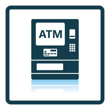 ATM düz stil ikonu