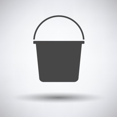 Kova düz stil ikonu 