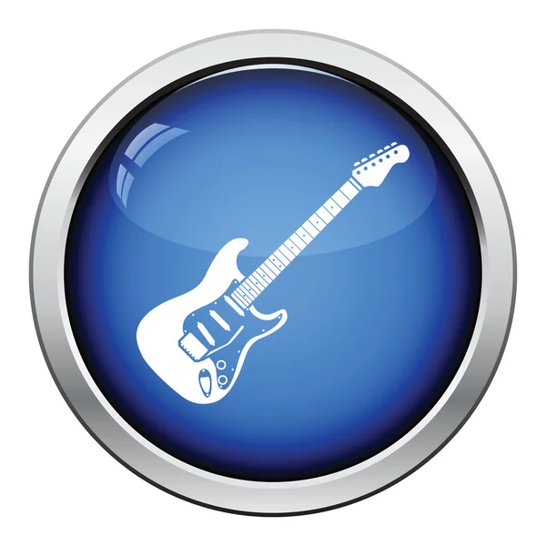 Guitarra elétrica botão gráfico — Vetor de Stock