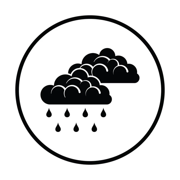 Rain flat style icon — Stock Vector